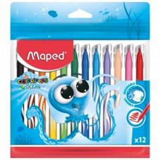 Marcadores de colores Maped ColorPeps con 12 pzs