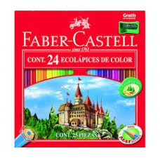 Colores de madera triangulares 24pz Faber-castell
