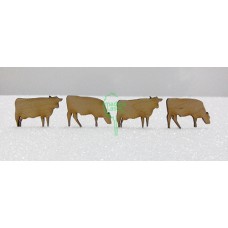 Vacas escala 1:50 de Madera Láser  C/4